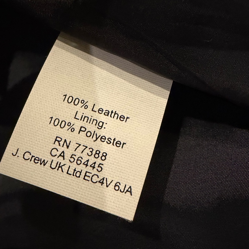 J.Crew 100% Leather Black Mini Skirt Pockets Size 10 - Picture 3 of 8